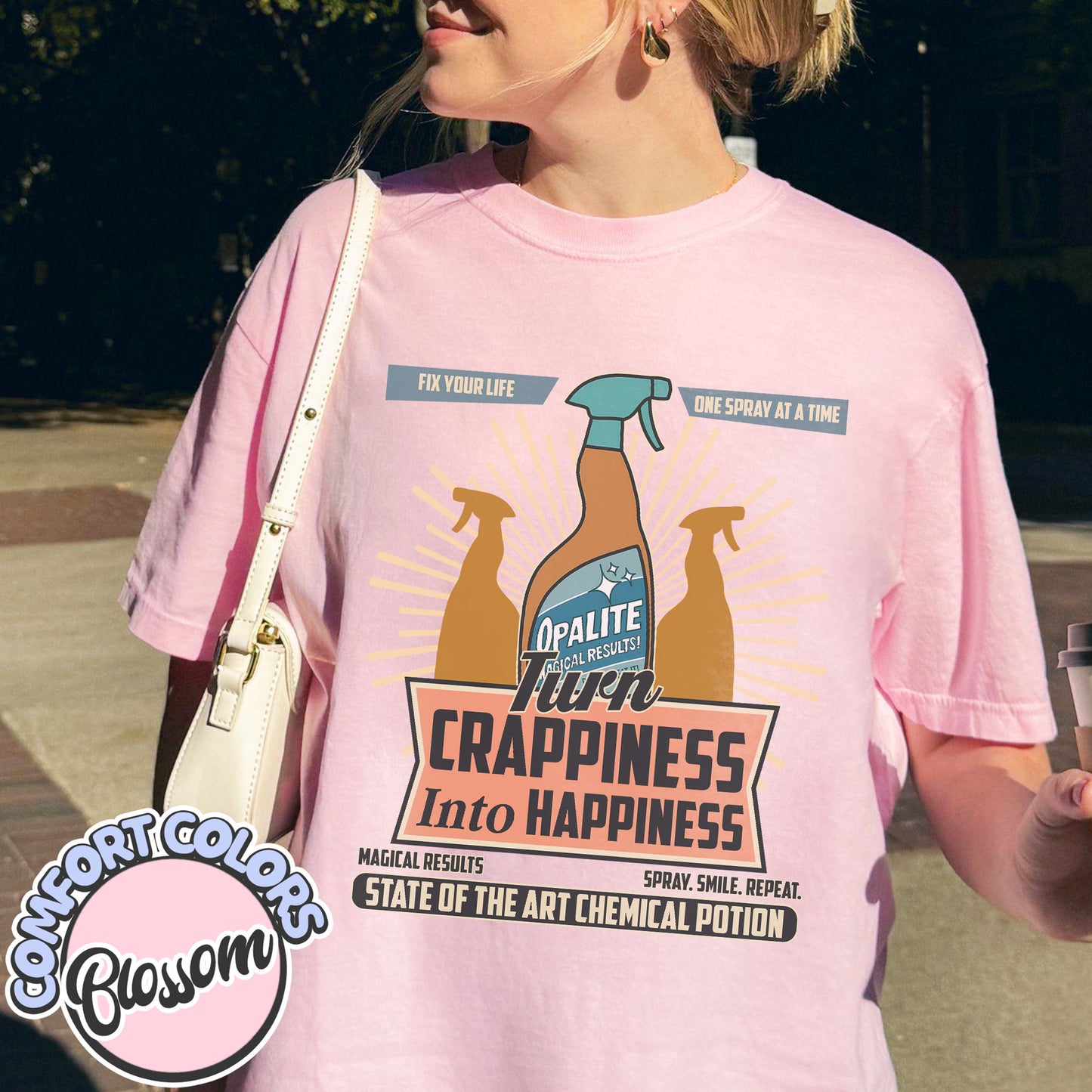 Opalite Spray Ad, Don't Sweat It, Magical Results, TS Showgirl Tshirt