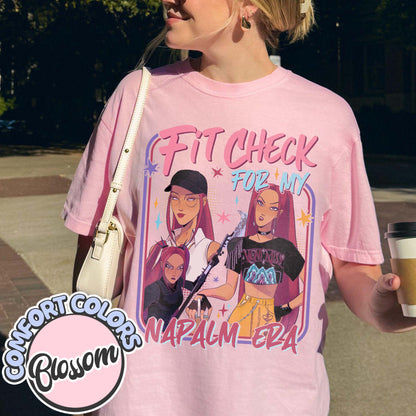 Fit Check for My Napalm Era Comfort Colors T Shirts, Kpop Mira Shirt, Kpop Demon Hunters Tee, Huntrix Girl T-Shirt, Kpop Movie Fan Gift