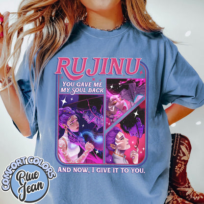Jinu Rumi Saja Boys Kpop Comfort Colors T-Shirt, Rujinu Demon Hunters Tee, Kpop Huntrix Shirt, Music y2K T-Shirt, Saja Boys Huntrix PIN