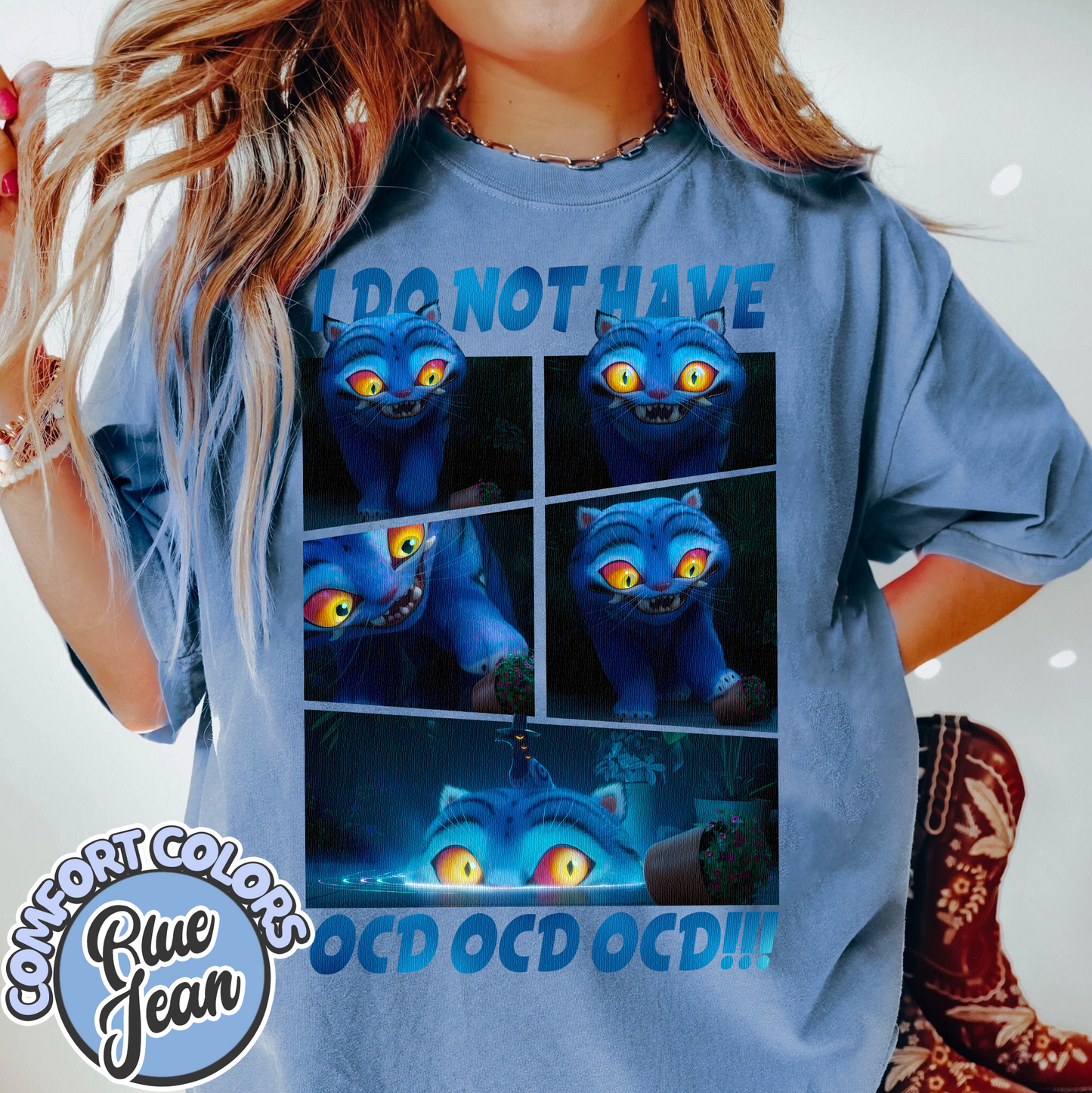 Cute Demon Hunter Tiger Comfort Tshirt, Derpy the Tiger Demon Hunter Tee, Hunters Tiger Fan, Kpop Saja Boys, I Do Not Have Ocd Ocd Ocd Shirt