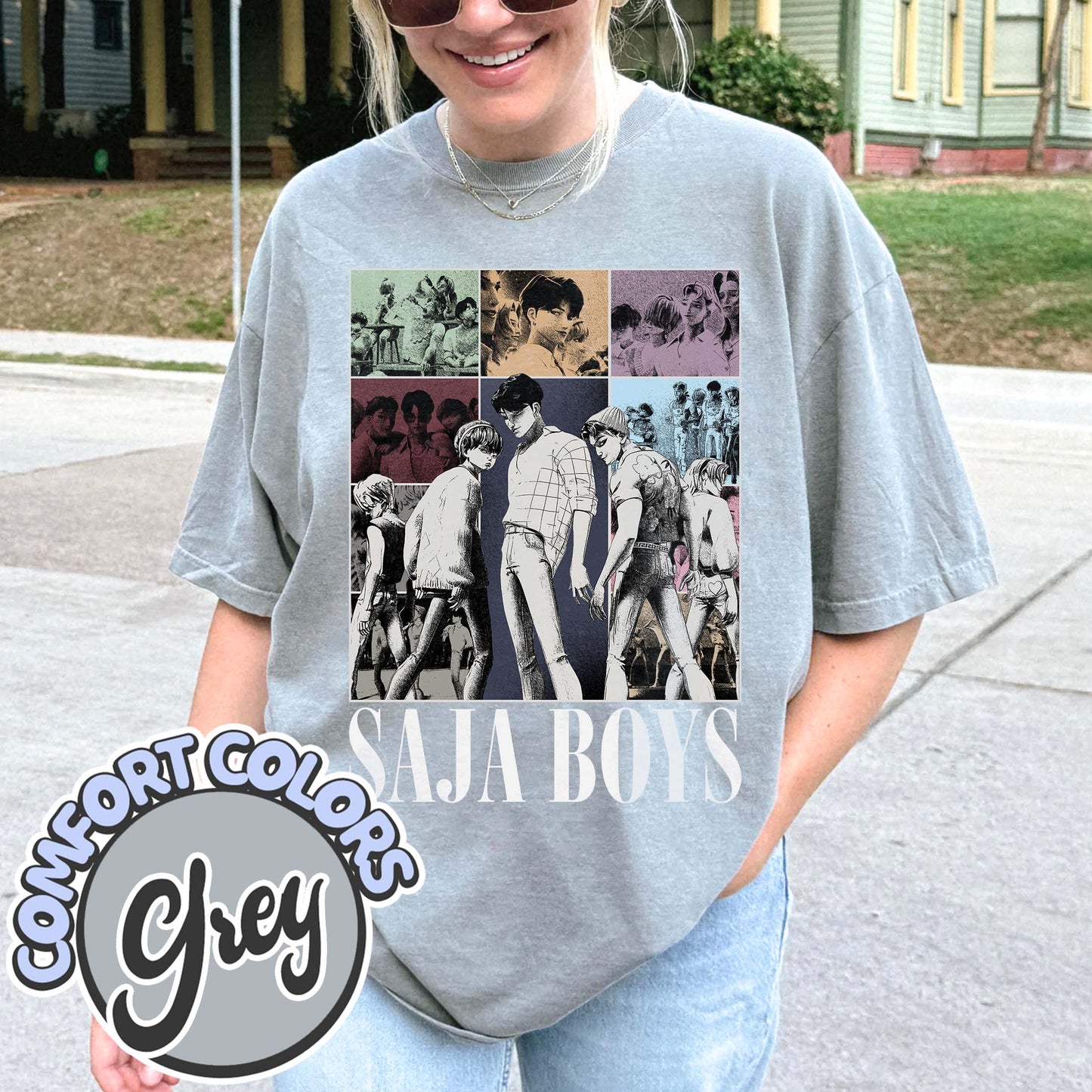 Saja Boys Kpop Demon Hunters Comfort Colors T Shirt, Saja Boys Huntrix, Mira Pullover for Zoey, Demon Hunter Merch, Jinu Tee, Rumi Fan Gift