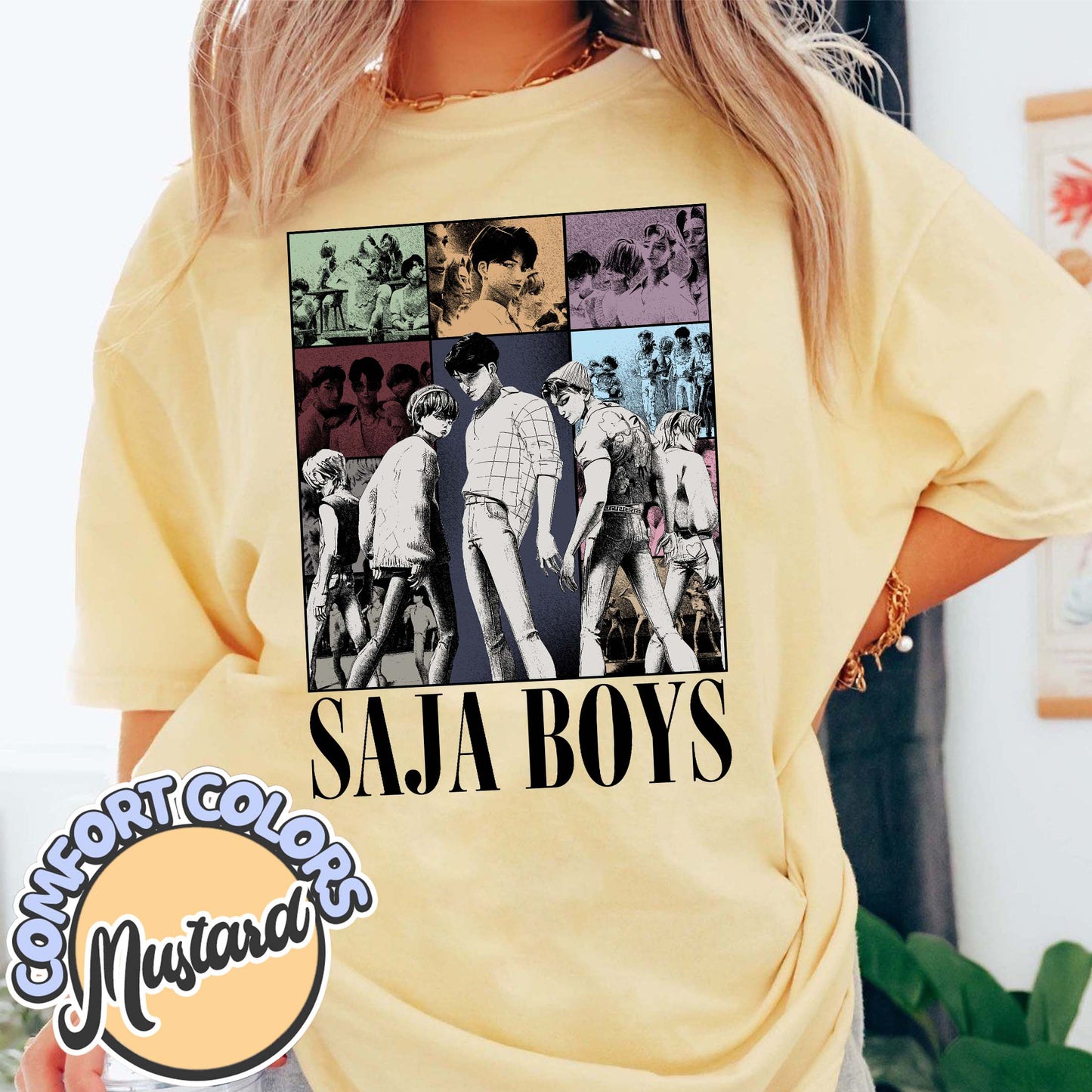 Saja Boys Kpop Demon Hunters Comfort Colors T Shirt, Saja Boys Huntrix, Mira Pullover for Zoey, Demon Hunter Merch, Jinu Tee, Rumi Fan Gift