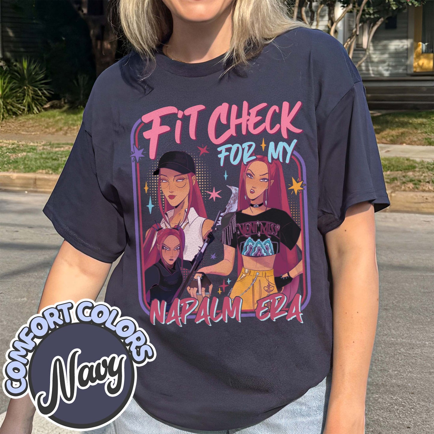Fit Check for My Napalm Era Comfort Colors T Shirts, Kpop Mira Shirt, Kpop Demon Hunters Tee, Huntrix Girl T-Shirt, Kpop Movie Fan Gift