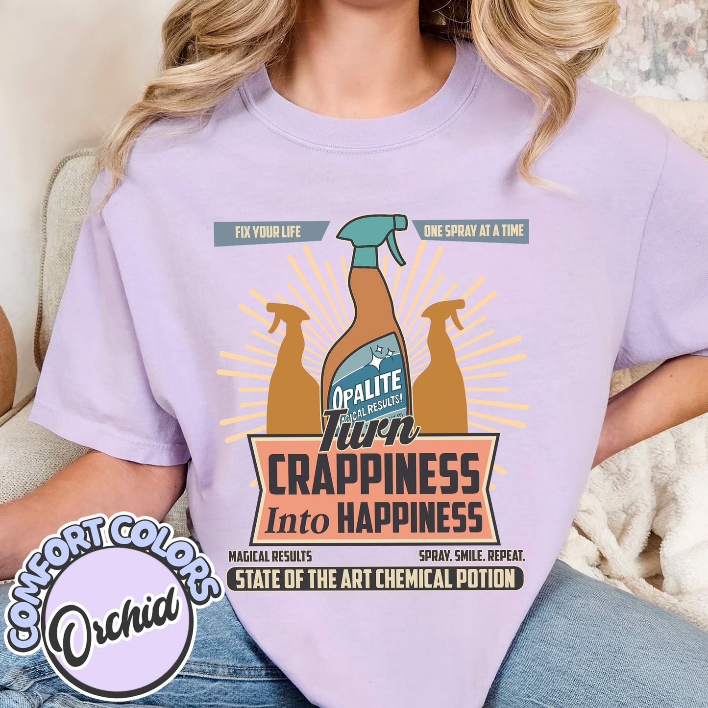 Opalite Spray Ad, Don't Sweat It, Magical Results, TS Showgirl Tshirt