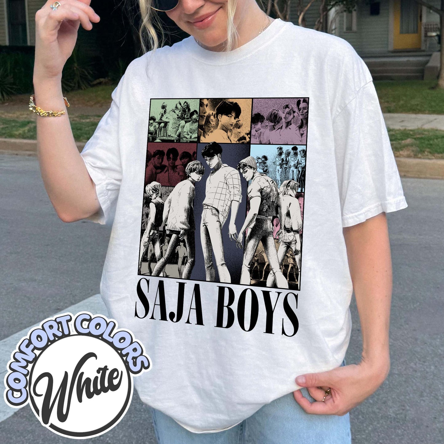 Saja Boys Kpop Demon Hunters Comfort Colors T Shirt, Saja Boys Huntrix, Mira Pullover for Zoey, Demon Hunter Merch, Jinu Tee, Rumi Fan Gift