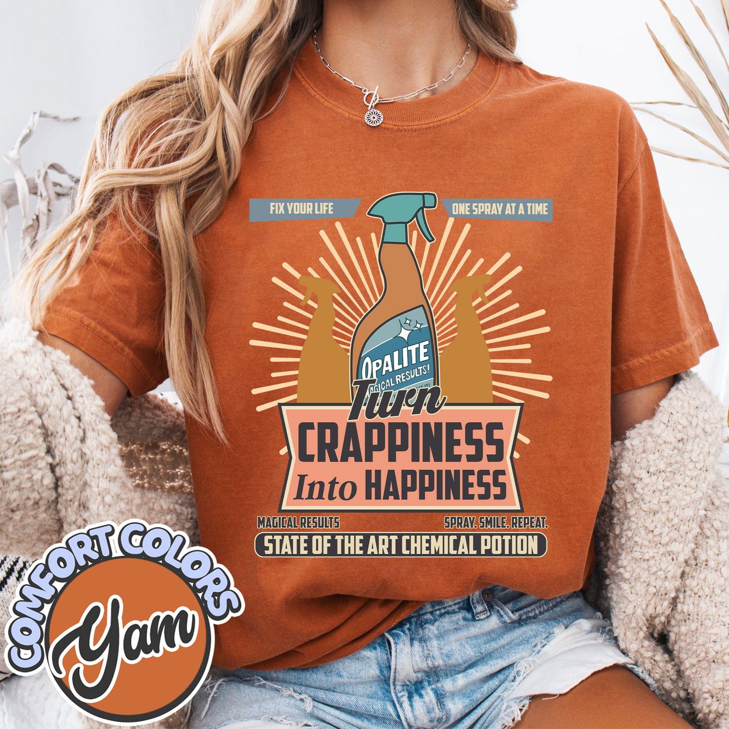 Opalite Spray Ad, Don't Sweat It, Magical Results, TS Showgirl Tshirt