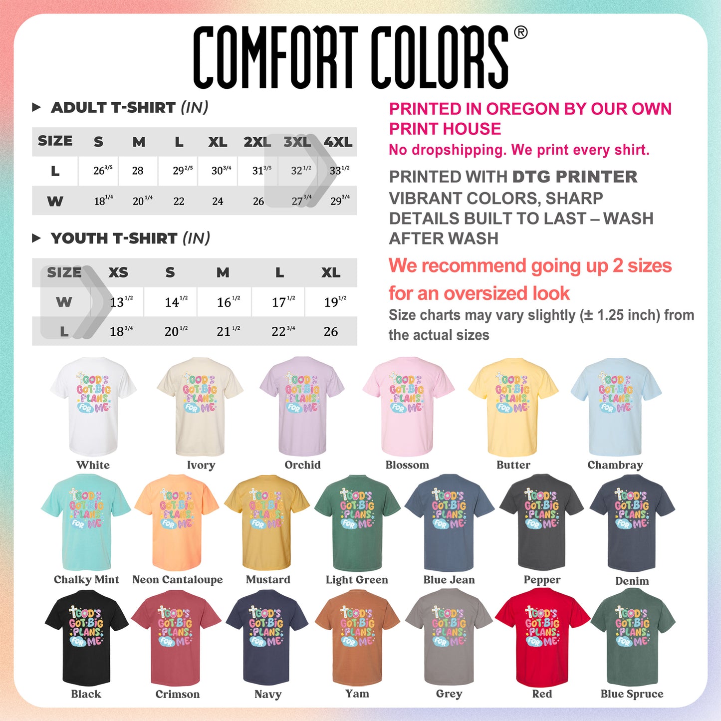 God’s Got Big Plans For Me Shirt, Christian Kids Tee, Faith Graphic Shirt, Religious Gift Tee