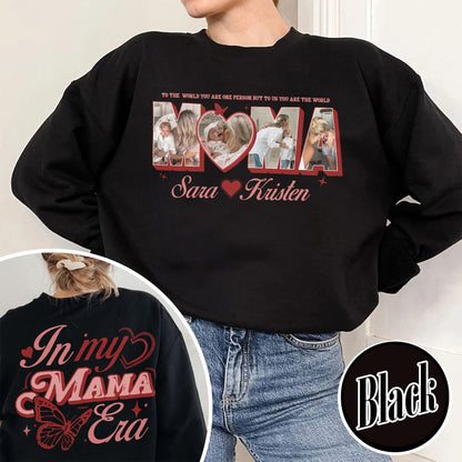 CUSTOM MAMA Photo Sweatshirt,Customized Mother's Day Gift,Gift For Mama,Gift for MOM
