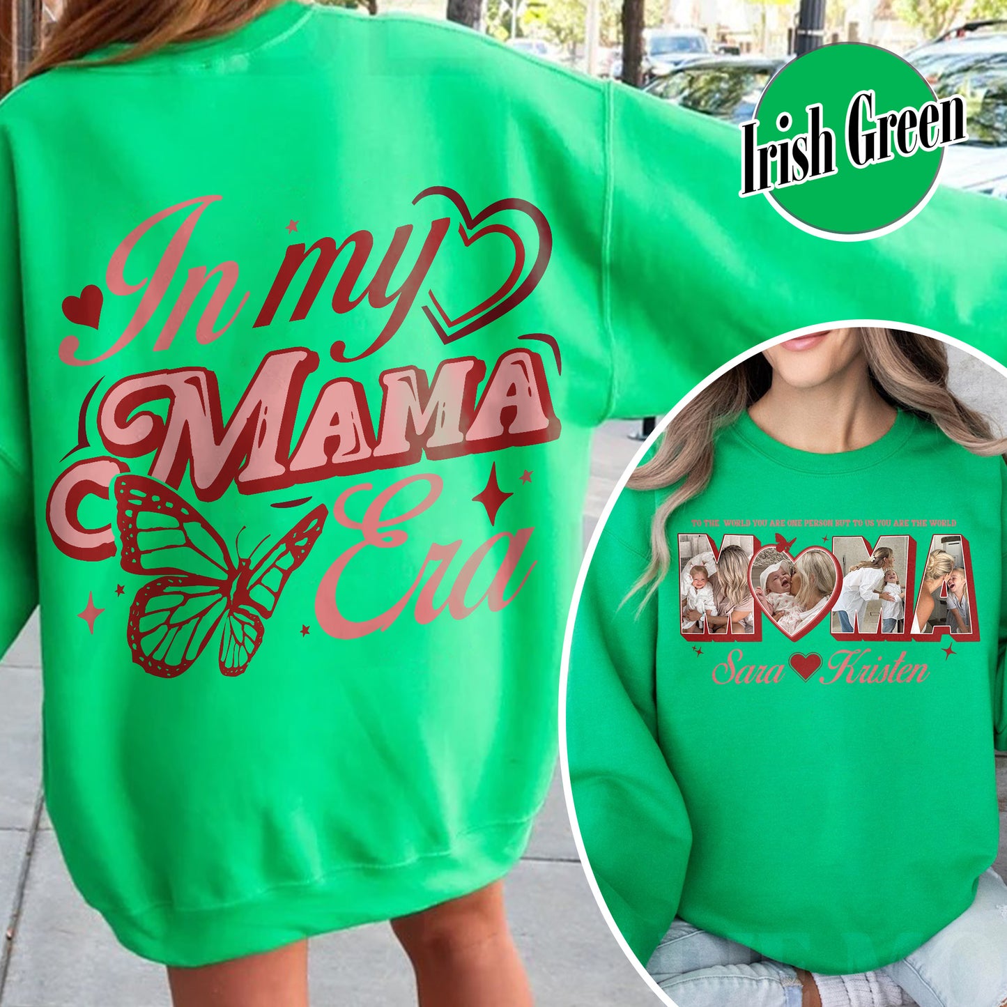 CUSTOM MAMA Photo Sweatshirt,Customized Mother's Day Gift,Gift For Mama,Gift for MOM