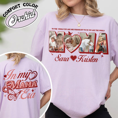 CUSTOM MAMA Photo Comfort Colors Shirt,Customized Mother's Day Gift,Gift For Mama,Gift for MOM