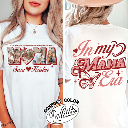 CUSTOM MAMA Photo Comfort Colors Shirt,Customized Mother's Day Gift,Gift For Mama,Gift for MOM
