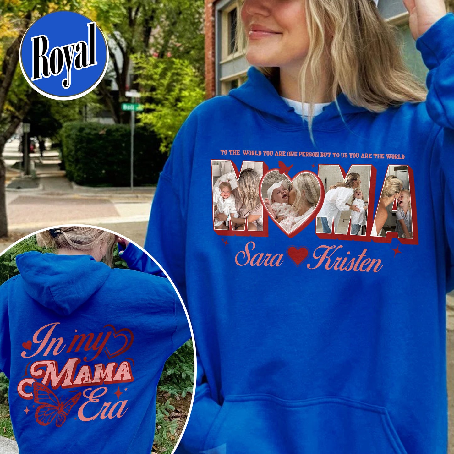CUSTOM MAMA Photo Hoodie,Customized Mother's Day Gift,Gift For Mama,Gift for MOM