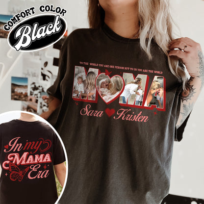 CUSTOM MAMA Photo Comfort Colors Shirt,Customized Mother's Day Gift,Gift For Mama,Gift for MOM