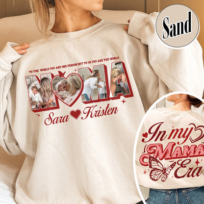 CUSTOM MAMA Photo Sweatshirt,Customized Mother's Day Gift,Gift For Mama,Gift for MOM