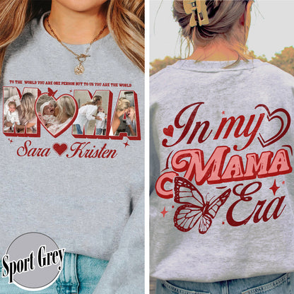 CUSTOM MAMA Photo Sweatshirt,Customized Mother's Day Gift,Gift For Mama,Gift for MOM