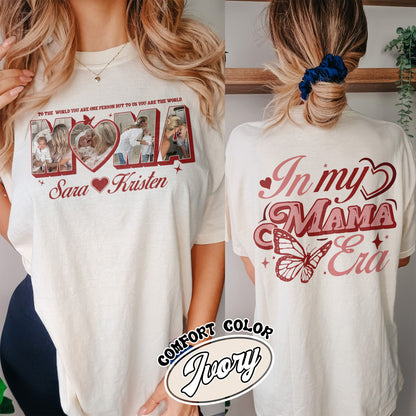 CUSTOM MAMA Photo Comfort Colors Shirt,Customized Mother's Day Gift,Gift For Mama,Gift for MOM