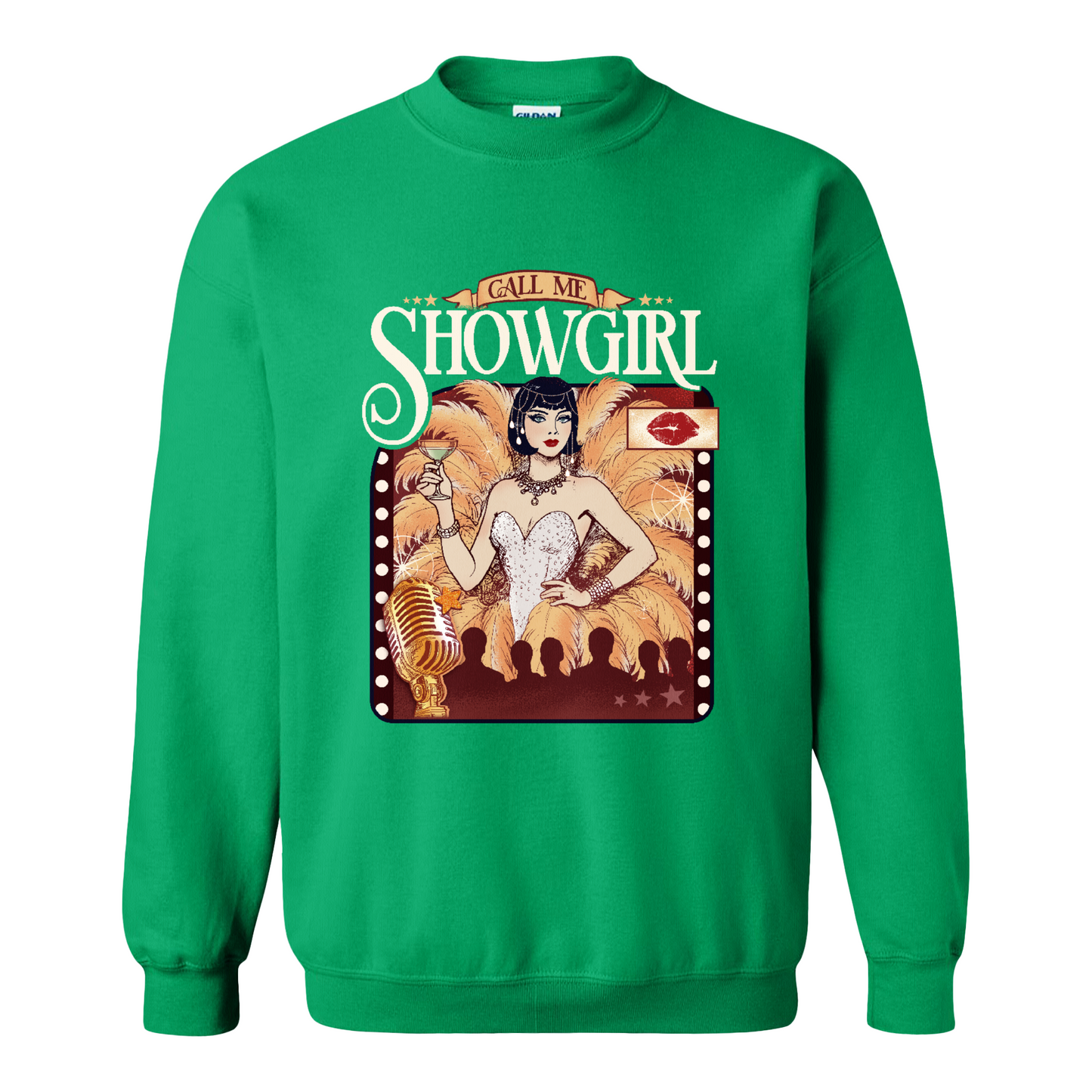 Call Me Showgirl Sweatshirt, Retro Showgirl Era Sweatshirt, Vintage Showgirl Sweatshirt, Trendy Fan Gift Top