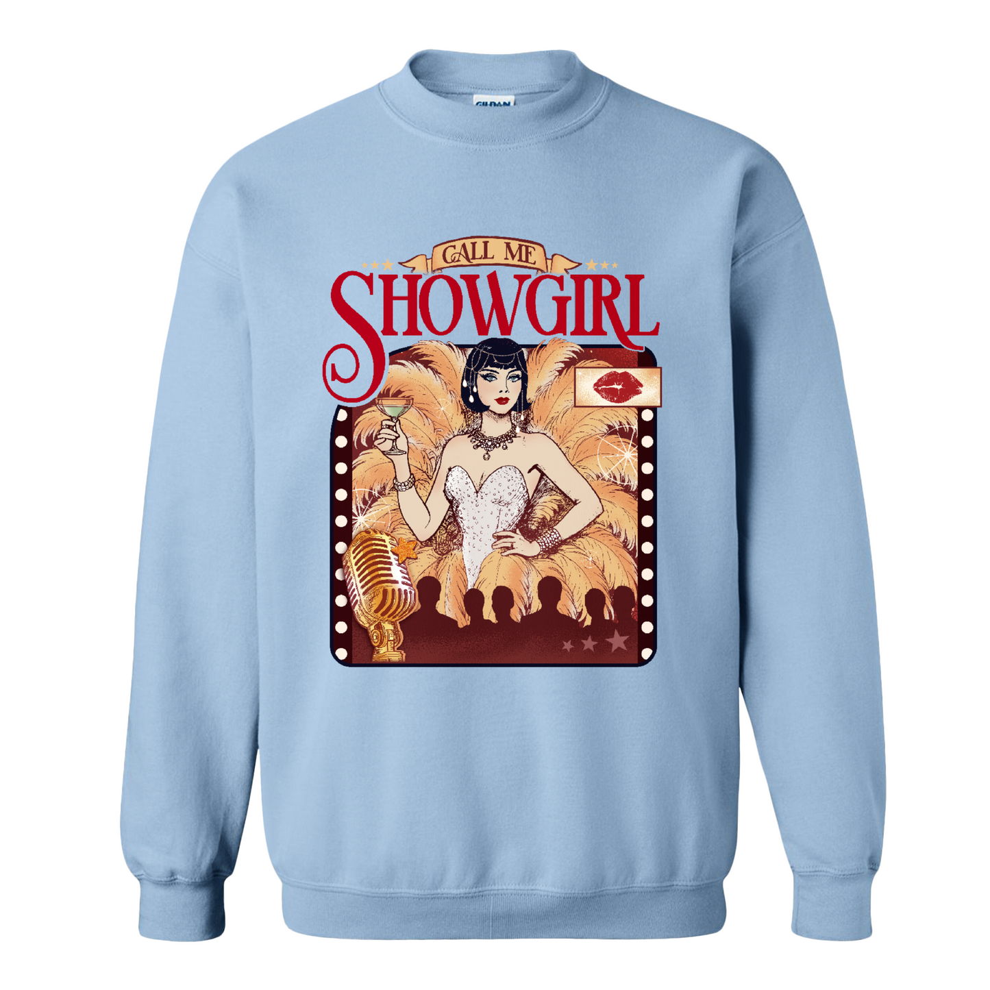 Call Me Showgirl Sweatshirt, Retro Showgirl Era Sweatshirt, Vintage Showgirl Sweatshirt, Trendy Fan Gift Top