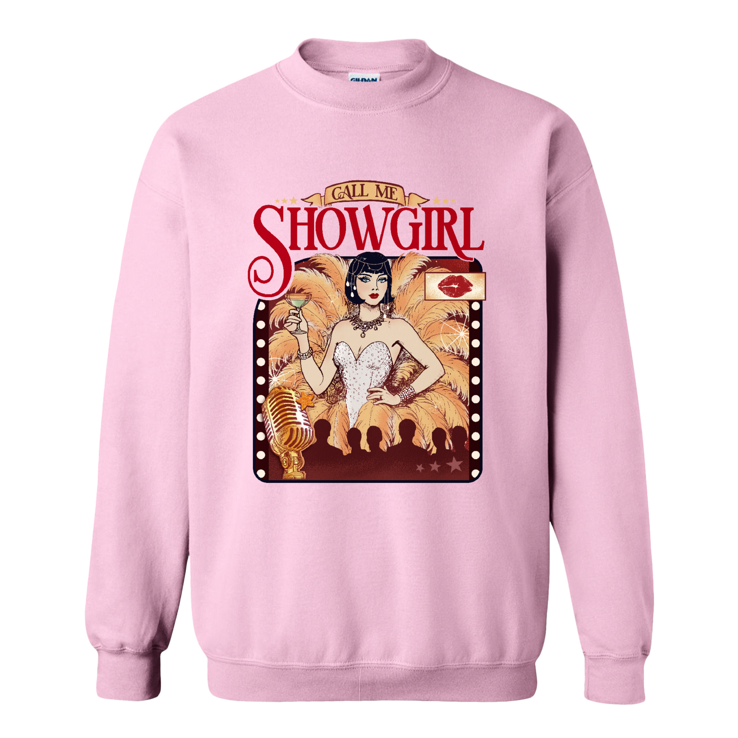 Call Me Showgirl Sweatshirt, Retro Showgirl Era Sweatshirt, Vintage Showgirl Sweatshirt, Trendy Fan Gift Top