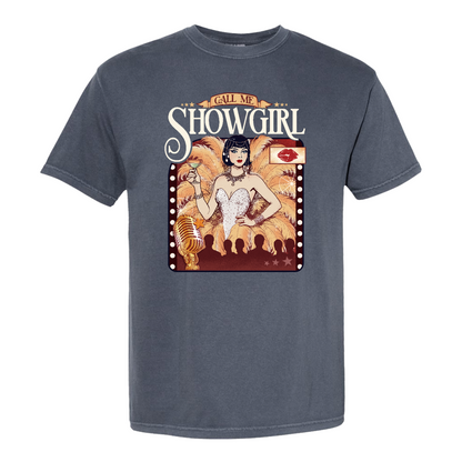 Call Me Showgirl Shirt, Retro Showgirl Era Tee, Vintage Showgirl Shirt, Trendy Fan Gift Top