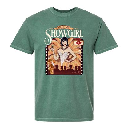 Call Me Showgirl Shirt, Retro Showgirl Era Tee, Vintage Showgirl Shirt, Trendy Fan Gift Top