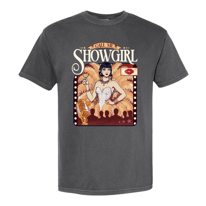 Call Me Showgirl Shirt, Retro Showgirl Era Tee, Vintage Showgirl Shirt, Trendy Fan Gift Top