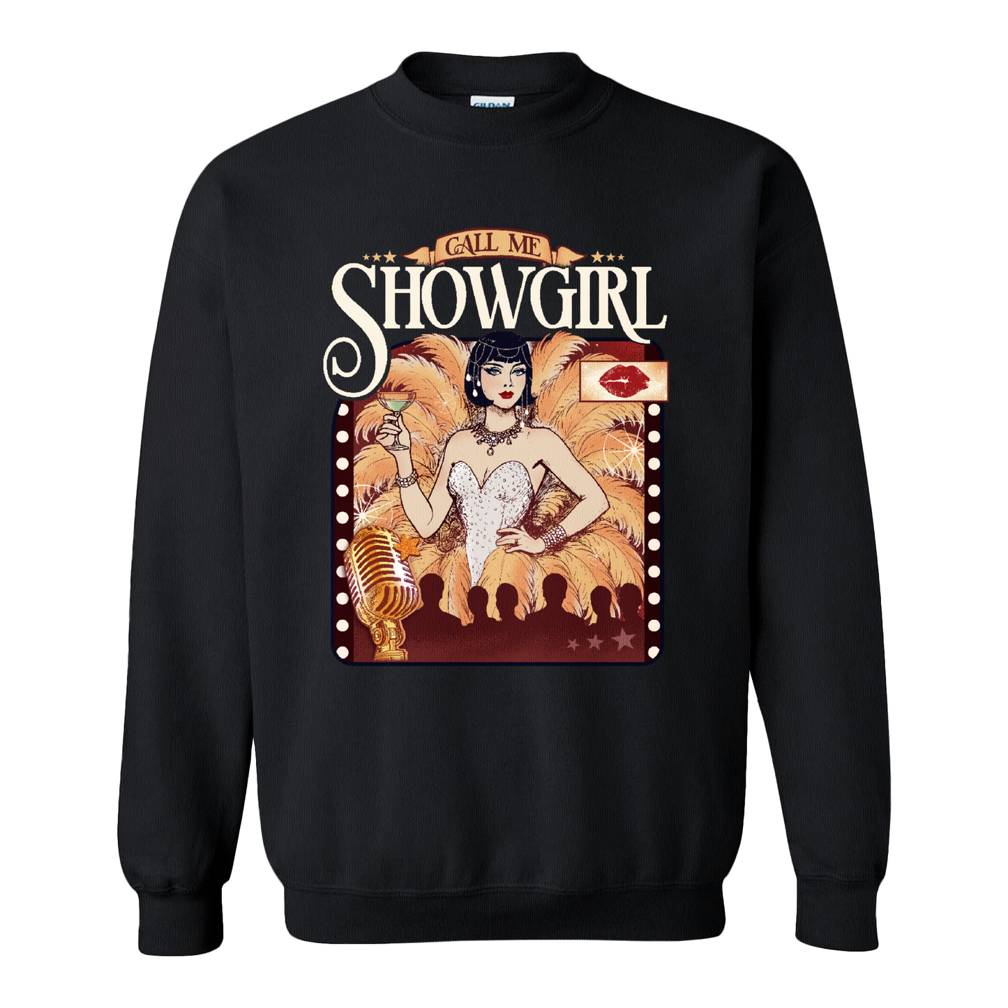 Call Me Showgirl Sweatshirt, Retro Showgirl Era Sweatshirt, Vintage Showgirl Sweatshirt, Trendy Fan Gift Top
