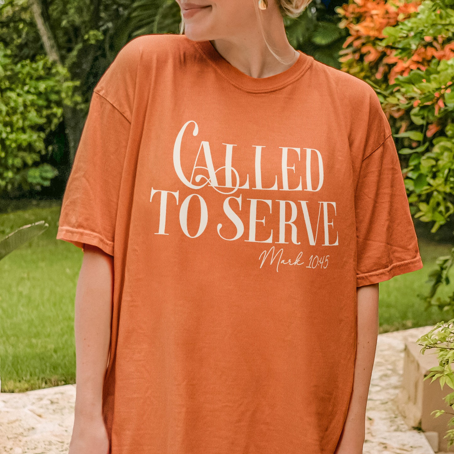 Called To Serve Shirt, Christian Bible Tee, Mark 10:45 Scripture Shirt, Faith Based Top