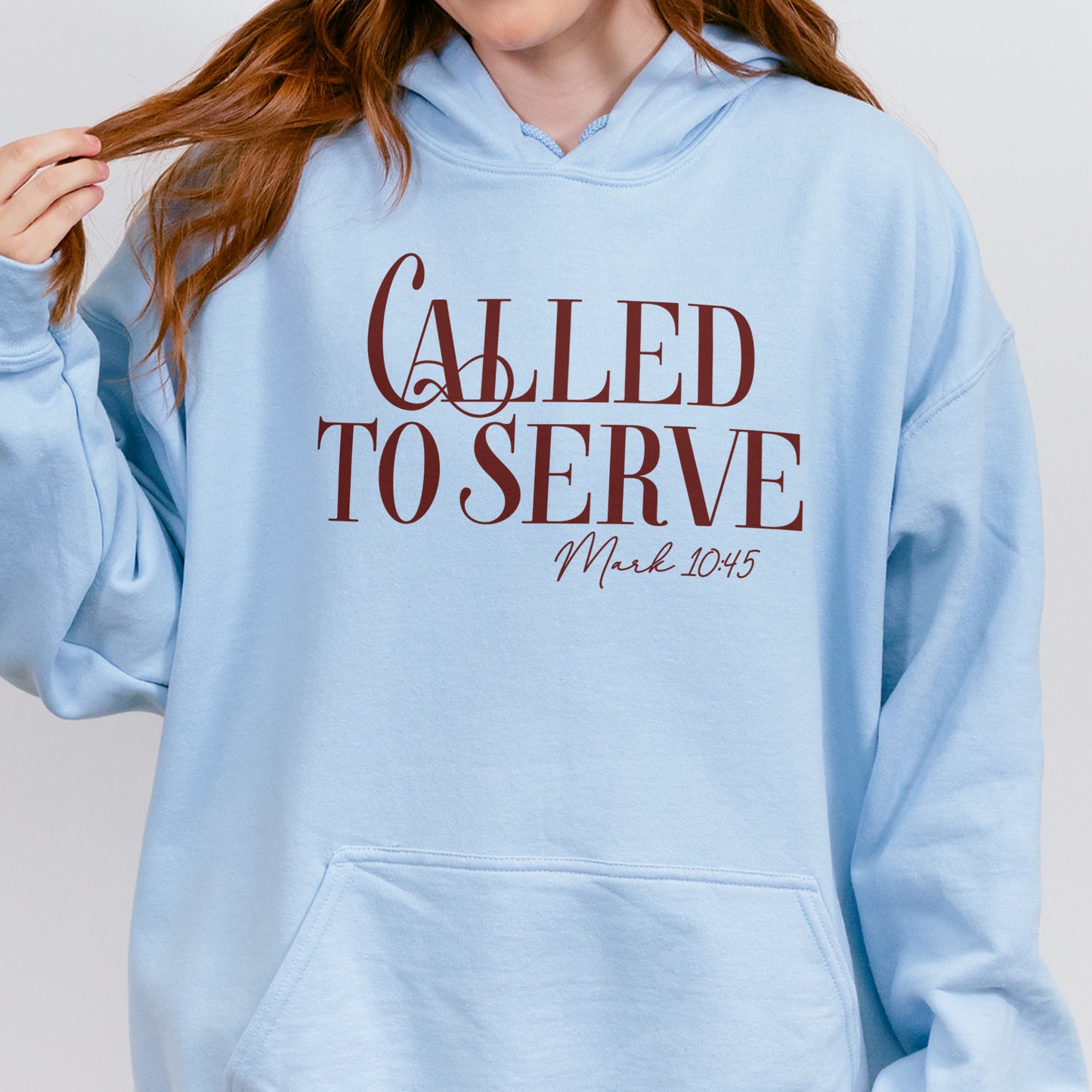 Called To Serve Hoodie, Christian Bible Hoodie, Mark 10:45 Scripture Hoodie, Faith Based Hoodie