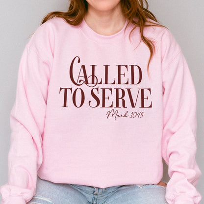 Called To Serve Sweatshirt, Christian Bible Sweatshirt, Mark 10:45 Scripture Sweatshirt, Faith Based Sweatshirt