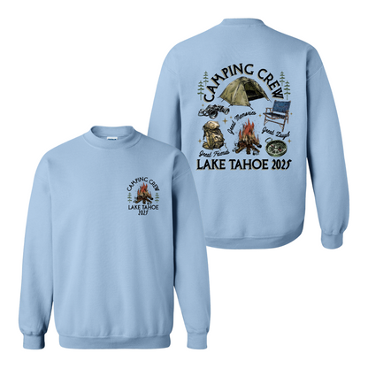 Camping Sweatshirt, Custom Camping Crew 2025 Sweatshirt, Friends Camping Sweatshirt, Matching Camping Sweatshirt