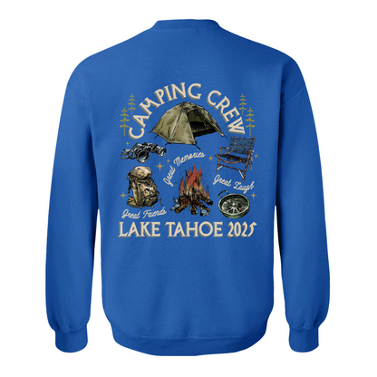 Camping Sweatshirt, Custom Camping Crew 2025 Sweatshirt, Friends Camping Sweatshirt, Matching Camping Sweatshirt