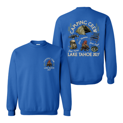 Camping Sweatshirt, Custom Camping Crew 2025 Sweatshirt, Friends Camping Sweatshirt, Matching Camping Sweatshirt