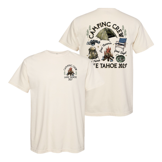 Camping Comfor Color Shirt, Custom Camping Crew 2025 Shirt, Friends Camping Shirt, Matching Camping Tees