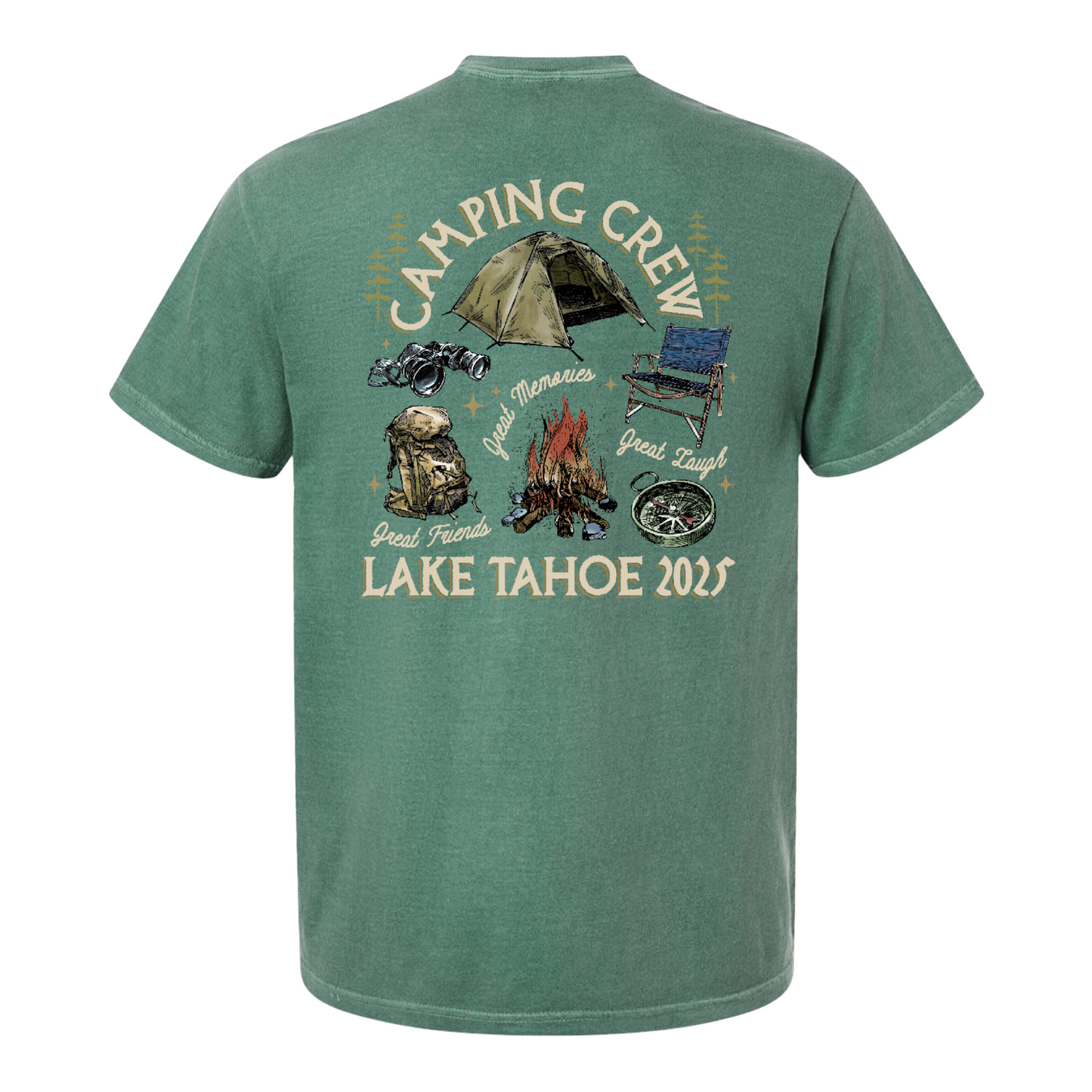 Camping Comfor Color Shirt, Custom Camping Crew 2025 Shirt, Friends Camping Shirt, Matching Camping Tees