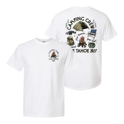 Camping Comfor Color Shirt, Custom Camping Crew 2025 Shirt, Friends Camping Shirt, Matching Camping Tees