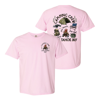 Camping Comfor Color Shirt, Custom Camping Crew 2025 Shirt, Friends Camping Shirt, Matching Camping Tees