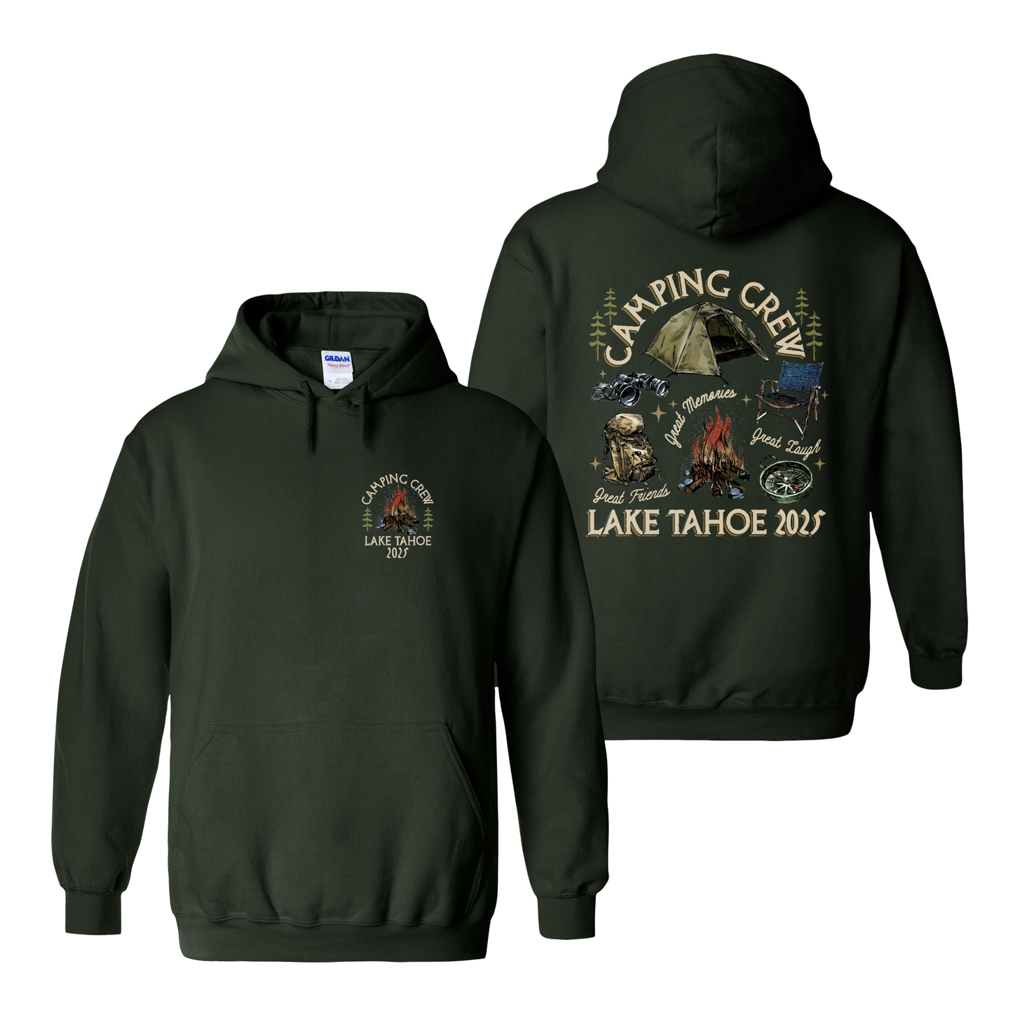 Camping Hoodie, Custom Camping Crew 2025 Hoodie, Friends Camping Hoodie, Matching Camping Hoodie