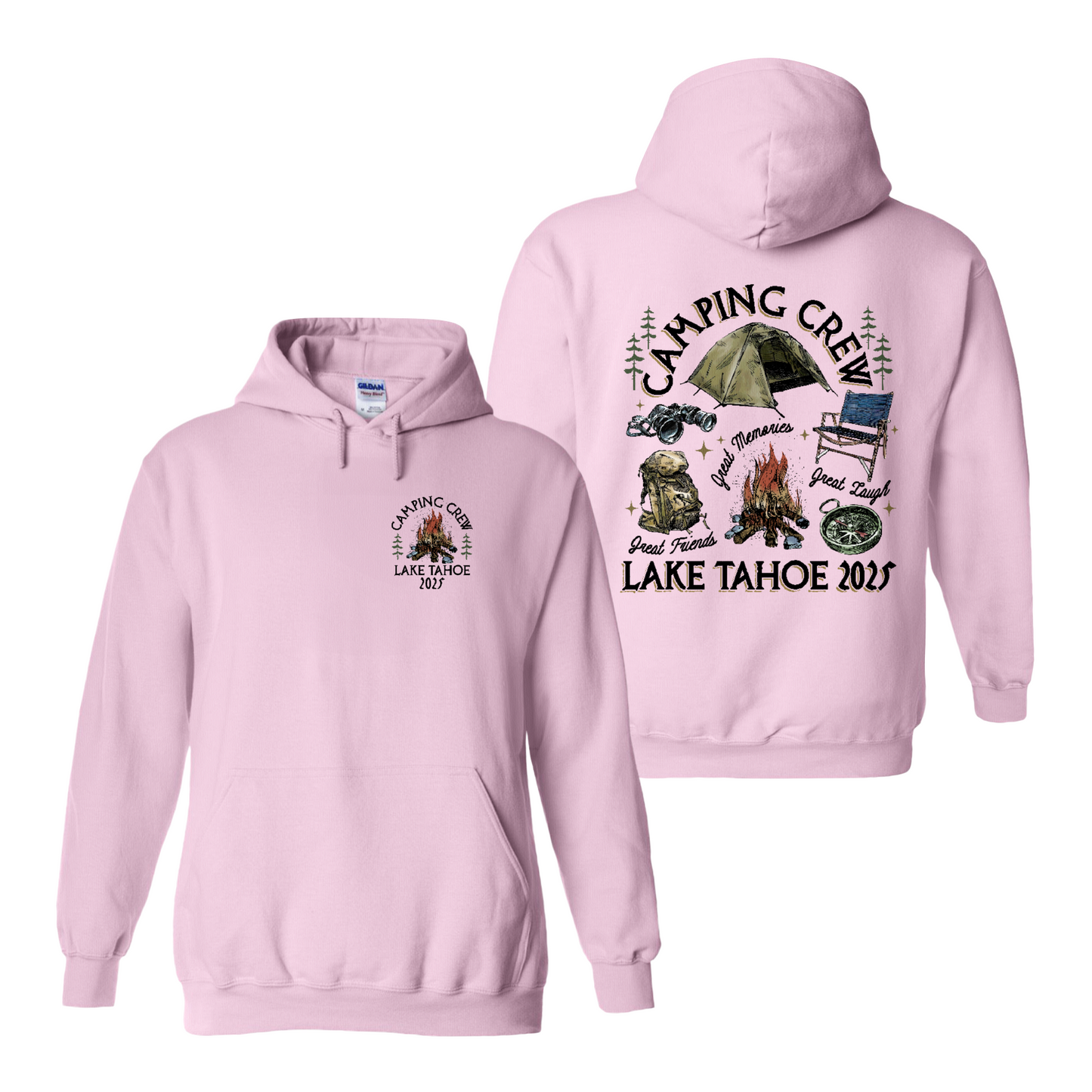 Camping Hoodie, Custom Camping Crew 2025 Hoodie, Friends Camping Hoodie, Matching Camping Hoodie