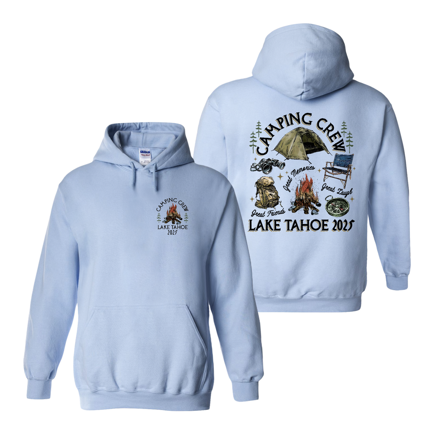 Camping Hoodie, Custom Camping Crew 2025 Hoodie, Friends Camping Hoodie, Matching Camping Hoodie