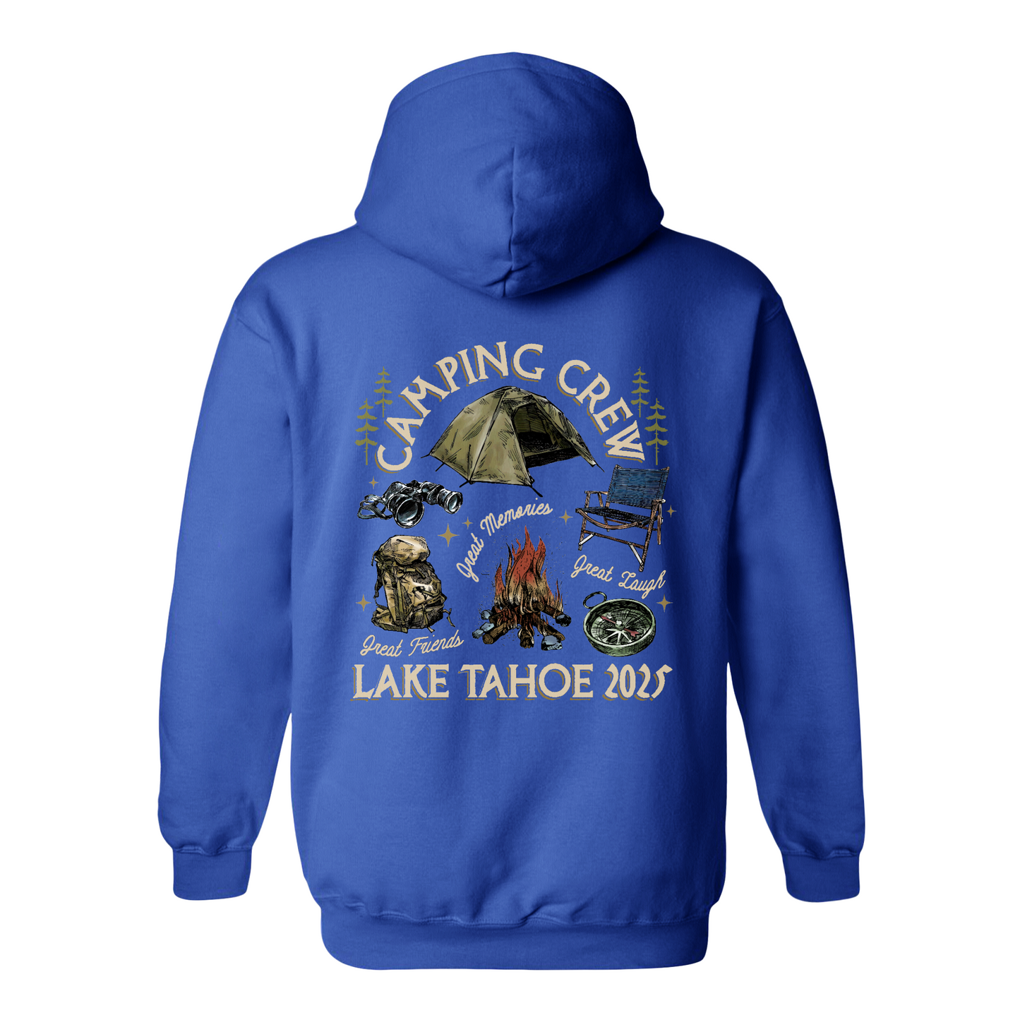 Camping Hoodie, Custom Camping Crew 2025 Hoodie, Friends Camping Hoodie, Matching Camping Hoodie