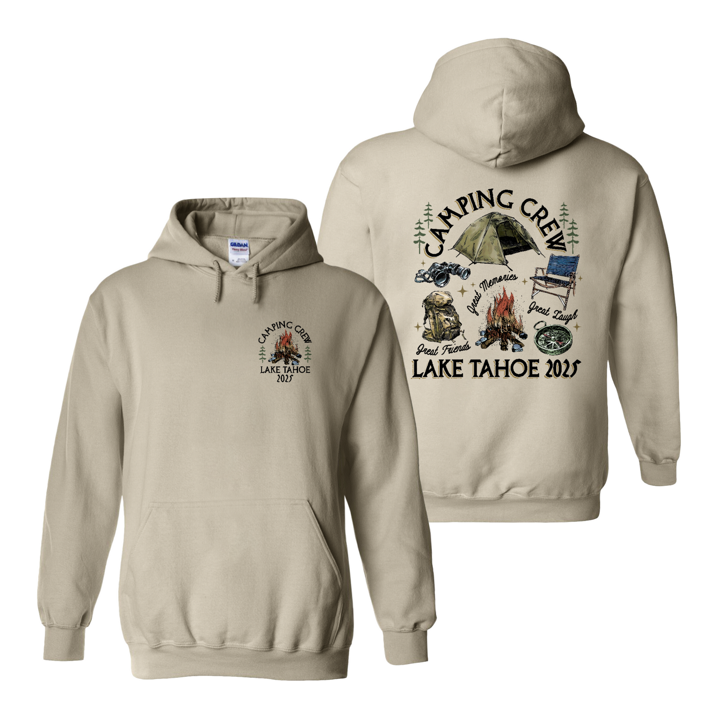 Camping Hoodie, Custom Camping Crew 2025 Hoodie, Friends Camping Hoodie, Matching Camping Hoodie