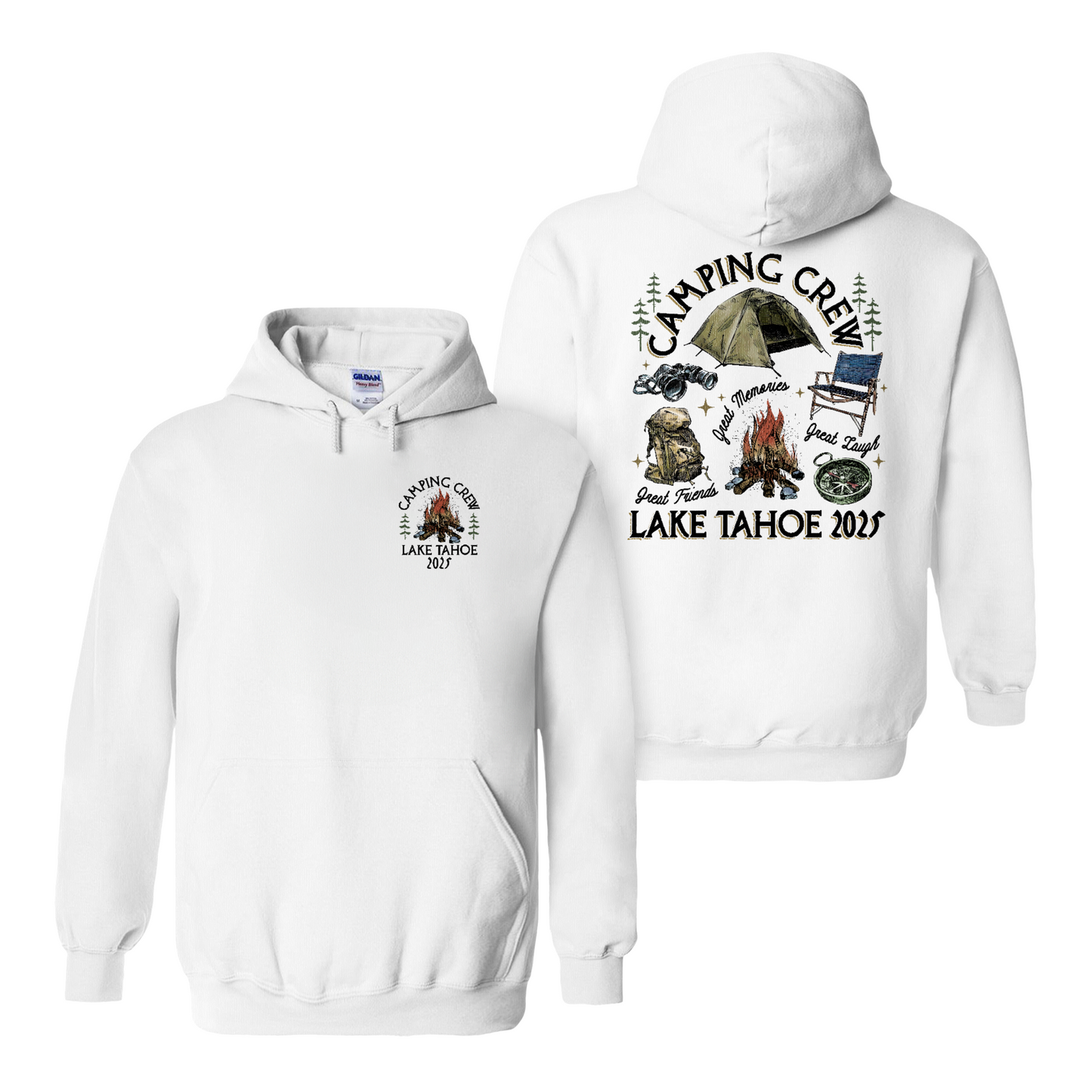 Camping Hoodie, Custom Camping Crew 2025 Hoodie, Friends Camping Hoodie, Matching Camping Hoodie