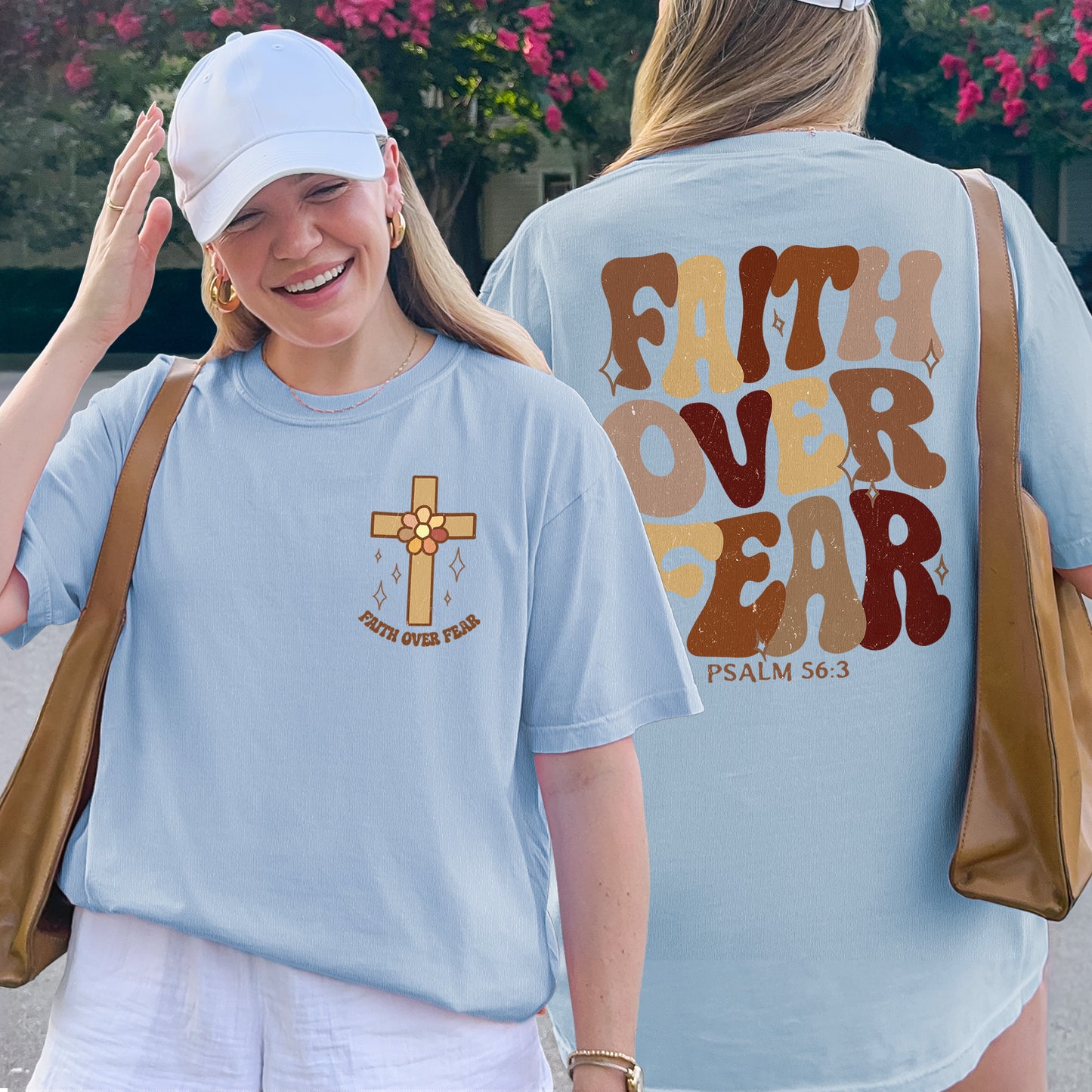 Faith Over Fear Christian Psalm Shirt