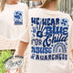 Child Abuse Awareness Comfort Colors Shirt,Child Abuse Awareness Rainbow Shirt, Blue Ribbon Awareness Gift