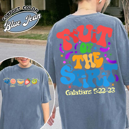 Christian Comfort Color Shirt, Fruit of the Spirit Christian Shirt, Bible Verse Shirt, Jesus Faith Apparel