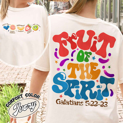 Christian Comfort Color Shirt, Fruit of the Spirit Christian Shirt, Bible Verse Shirt, Jesus Faith Apparel