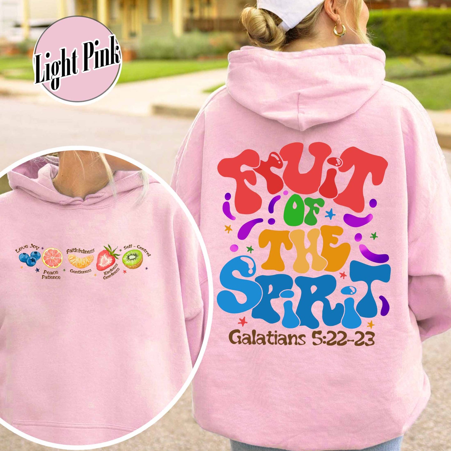 Christian Hoodie, Fruit of the Spirit Christian Hoodie, Bible Verse Hoodie, Jesus Faith Apparel