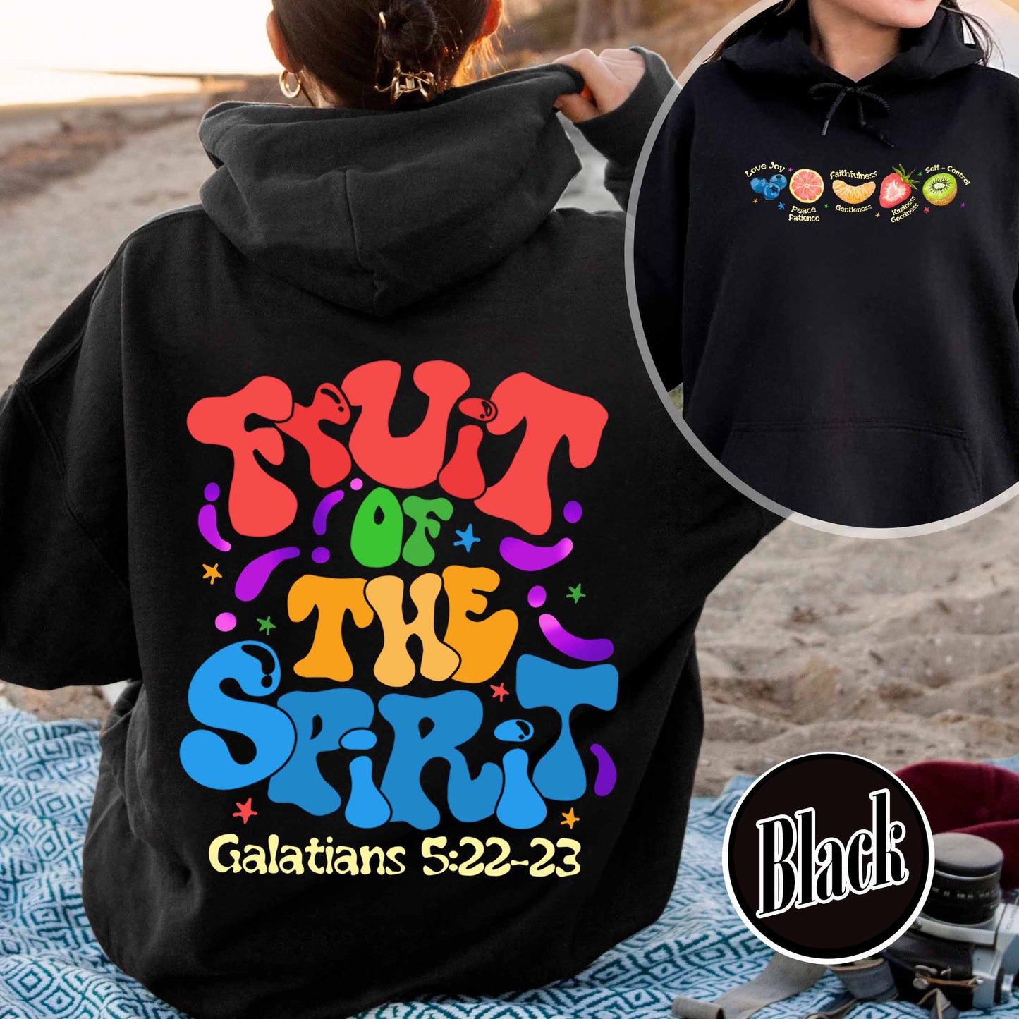 Christian Hoodie, Fruit of the Spirit Christian Hoodie, Bible Verse Hoodie, Jesus Faith Apparel