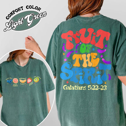 Christian Comfort Color Shirt, Fruit of the Spirit Christian Shirt, Bible Verse Shirt, Jesus Faith Apparel
